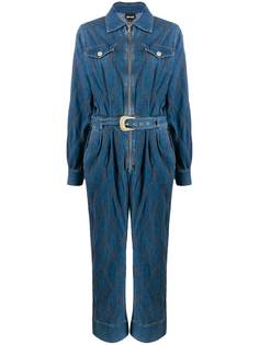 Just Cavalli джинсовый комбинезон с поясом
