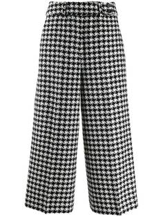 Pt01 houndstooth cropped trousers