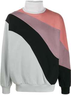 LI-NING roll neck block colour sweatshirt