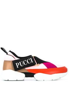 Emilio Pucci кроссовки на липучке в стиле колор-блок