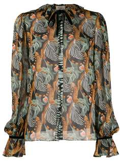 Temperley London рубашка Maggie с принтом