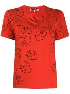 McQ Alexander McQueen футболка с круглым вырезом и принтом Swallow