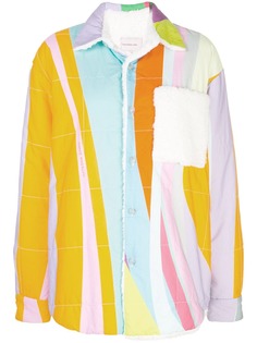 Natasha Zinko oversized teddy rainbow jacket