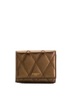 Givenchy стеганый кошелек с эффектом металлик
