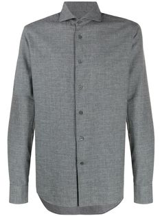 Corneliani рубашка в ломаную клетку