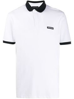 Emporio Armani рубашка-поло в двух тонах