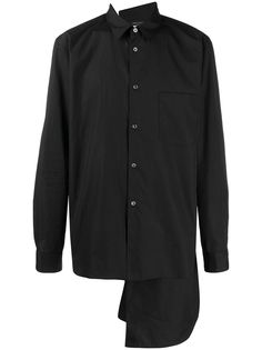 Comme Des Garçons Homme Plus поплиновая рубашка асимметричного кроя