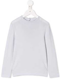 Brunello Cucinelli топ с длинными рукавами и эффектом металлик