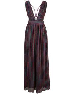 Jonathan Simkhai metallized striped maxi dress