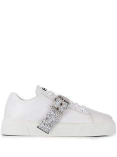 Miu Miu glitter strap sneakers