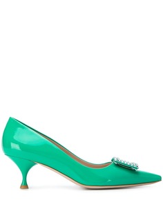 Miu Miu crystal detail 70mm pumps