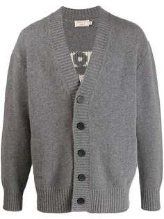 Maison Kitsuné embroidered logo cardigan