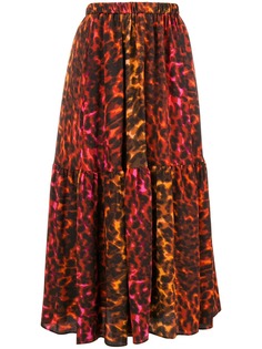 Stella McCartney леопардовая юбка макси