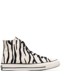Converse высокие кеды Chuck Taylor All Stars 70s с зебровым принтом