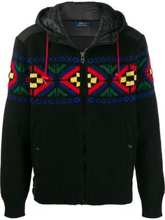 Polo Ralph Lauren intarsia knit zipped hoodie