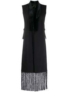 Zuhair Murad tassel long sleeveless jacket