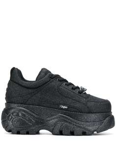 Buffalo platform glitter sneakers