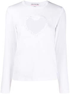 Comme Des Garçons Girl cut-out heart T-shirt