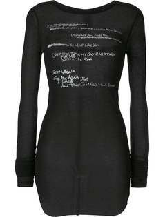 Ann Demeulemeester трикотажный топ с принтом