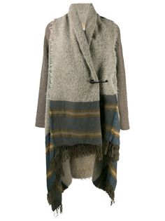 Uma Wang кардиган-пальто с бахромой