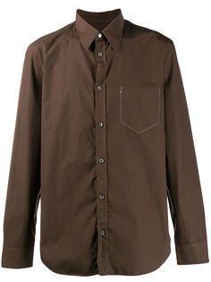 Maison Margiela рубашка с декоративной строчкой