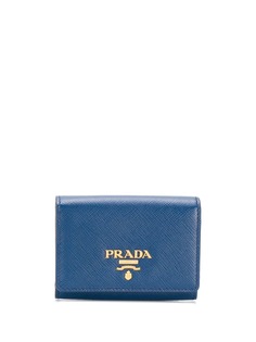 Prada кошелек с аппликацией логотипа