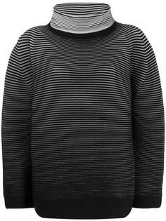 Issey Miyake джемпер свободного кроя с полосками