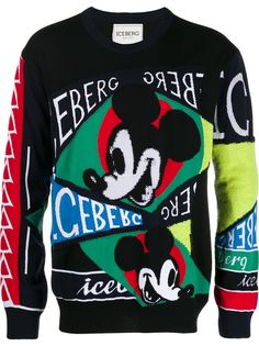 Iceberg джемпер Mickey Mouse в технике пэчворк