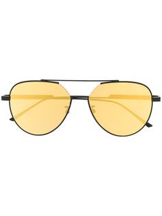 Bottega Veneta Eyewear солнцезащитные очки-авиаторы с двойным мостом