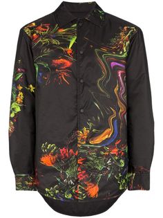 Y-3 куртка-рубашка Toketa с цветочным принтом