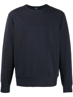 A.P.C. фактурная толстовка с круглым вырезом