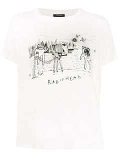 R13 футболка Radiohead с принтом