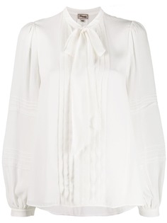 Temperley London блузка с бантом и плиссировкой