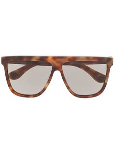 Gucci Eyewear солнцезащитные очки в квадратной оправе черепаховой расцветки