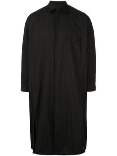 Yohji Yamamoto длинная рубашка на пуговицах
