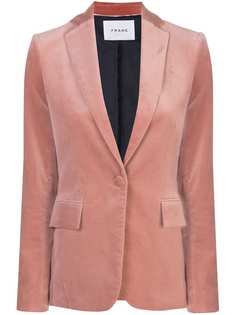 FRAME velvet single-breasted blazer