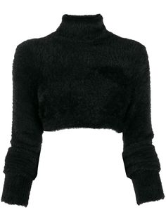 Versace Jeans Couture укороченный топ с высоким воротником