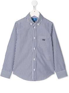 Fay рубашка в полоску с логотипом