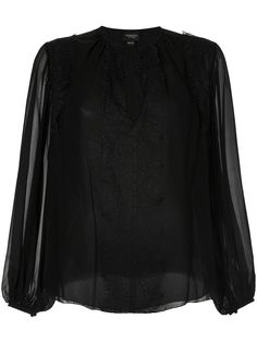 Giambattista Valli блузка с кружевом