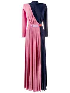 Elisabetta Franchi трикотажное платье с высоким воротником