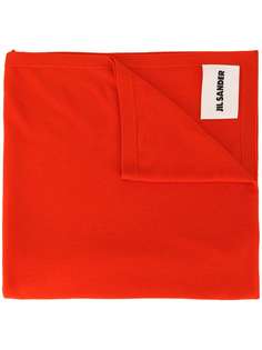 Jil Sander шарф с нашивкой-логотипом