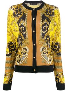 Versace кардиган с узором Baroque