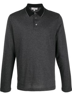 Canali рубашка-поло с контрастным воротником
