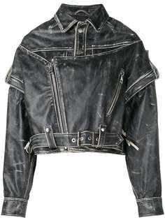 Manokhi polo biker jacket