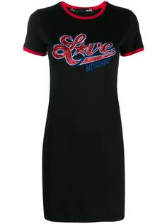 Love Moschino короткое приталенное платье