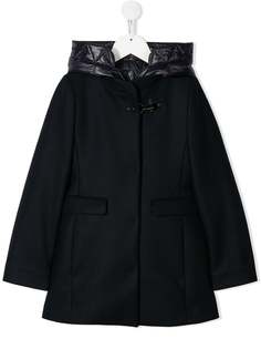 Fay пальто со стеганым капюшоном