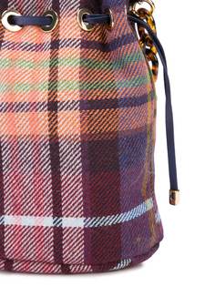 Edie Parker Shorty plaid patterned clutch bag