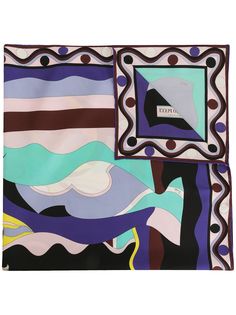 Emilio Pucci платок с абстрактным геометричным узором