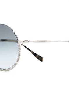 Miu Miu Eyewear MIU MIU SMU69UC052E1BC F04R2 LENSESDENIMSF AZZU Metals & Alloys->metal