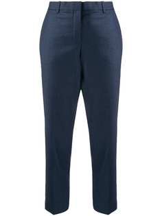 Theory flannel cropped tailored trousers